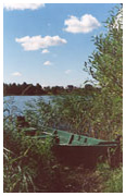 Boat near Trakai